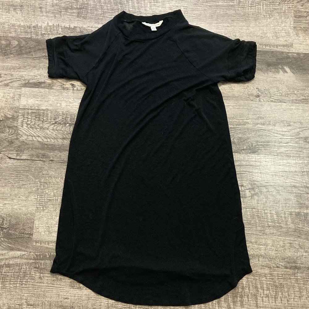 American Eagle Black Tunic with Mesh Sleeves